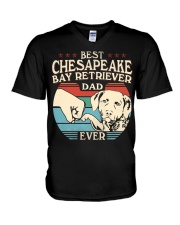Best Dad Ever - Chesapeake Bay Retriever V-Neck T-Shirt tile