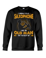 Saxophone Like An Old Man Crewneck Sweatshirt tile