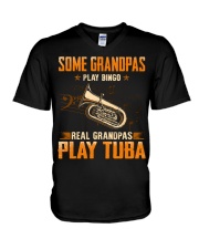 Tuba - Grandpa Bingo V-Neck T-Shirt tile