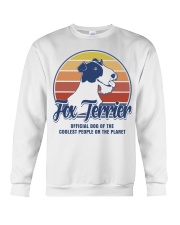 Dog Of Coolest People Fox Terrier Crewneck Sweatshirt tile