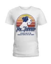 Dog Of Coolest People Fox Terrier Ladies T-Shirt tile