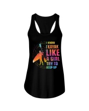 Like A Girl - Kayaking Ladies Flowy Tank tile
