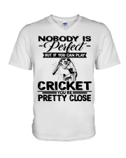Nobody Is Perfect - Cricket V-Neck T-Shirt tile