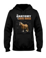 Horse Anatomy - Shire Horse Hooded Sweatshirt tile