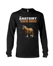 Horse Anatomy - Shire Horse Long Sleeve Tee tile