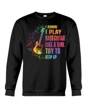 Like A Girl - Bass Guitar Crewneck Sweatshirt tile