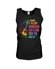 Like A Girl - Bass Guitar Unisex Tank tile