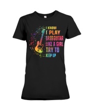 Like A Girl - Bass Guitar Premium Fit Ladies Tee tile