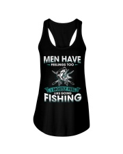 Men Have Feelings - Fishing Ladies Flowy Tank tile