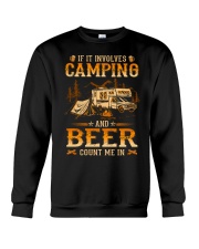 Camping - Involves Beer Crewneck Sweatshirt tile