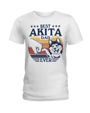 Best Dad Ever Akita Ladies T-Shirt tile