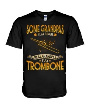 Trombone - Grandpa Bingo V-Neck T-Shirt tile