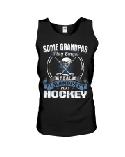 Some Grandpas Play Bingo - Ice Hockey Unisex Tank tile
