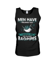 Men Have Feelings - Bagpipes Unisex Tank tile