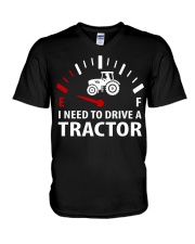 I Need To - Tractor V-Neck T-Shirt tile