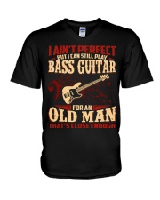 I Aint Perfect Bass Guitar V-Neck T-Shirt tile