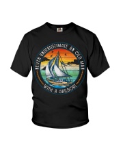 Sailing - Underestimate Old Man Youth T-Shirt tile