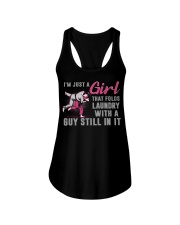 Jiu Jitsu - Girl Folds Laundry Ladies Flowy Tank tile