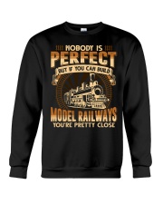 Model Railway Nobody Is Perfect Crewneck Sweatshirt tile