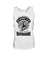 Retirement Plan Skateboarding Unisex Tank tile
