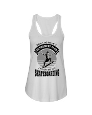 Retirement Plan Skateboarding Ladies Flowy Tank tile