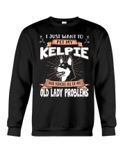 I Just Want To Pet My Australian Kelpie Crewneck Sweatshirt tile