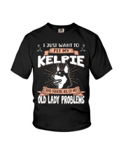 I Just Want To Pet My Australian Kelpie Youth T-Shirt tile