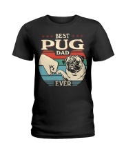 Best Dad Ever - Pug Ladies T-Shirt tile