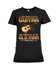 Guitar - Old Man Problems Premium Fit Ladies Tee tile
