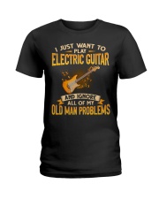 Electric Guitar - Old Man Ladies T-Shirt tile