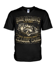 Classic Car - Grandpa Bingo V-Neck T-Shirt tile