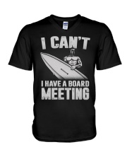 Surfing - Board Meeting V-Neck T-Shirt tile