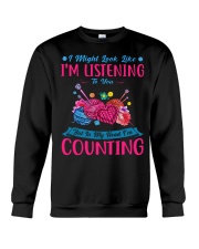 Knitting - In My Head Crewneck Sweatshirt tile