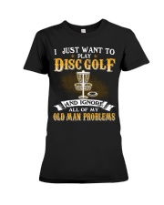 Ignore Old Man Problems - Disc Golf Premium Fit Ladies Tee tile