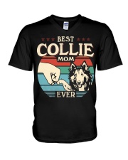 Best Mom Ever - Collie V-Neck T-Shirt tile