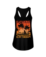 Kayaking - Is Therapy Ladies Flowy Tank tile