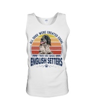 Dog Created Equal - English Setter Unisex Tank tile