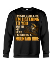 Mountain Biking - In My Head Crewneck Sweatshirt tile