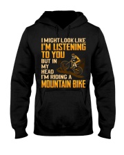 Mountain Biking - In My Head Hooded Sweatshirt tile