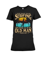 Surfing - Old Man Problems Premium Fit Ladies Tee tile