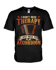 Accordion Therapy V-Neck T-Shirt tile