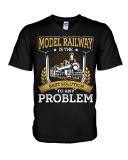 Best Solution - Model Railway V-Neck T-Shirt tile