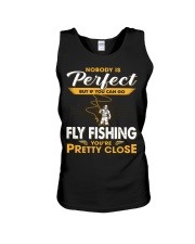 Nobody Is Perfect Fly Fishing Unisex Tank tile