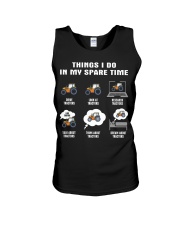 Spare Time - Farmer Unisex Tank tile
