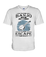 Not Just A Hobby - Banjo V-Neck T-Shirt tile