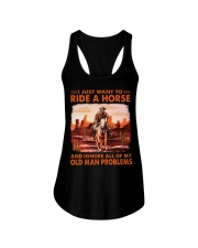 Horse - Old Man Problems Ladies Flowy Tank tile