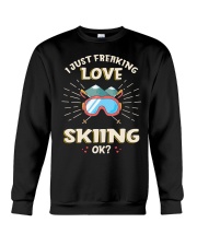 Freaking Love Skiing Crewneck Sweatshirt tile