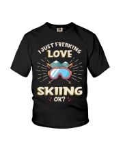 Freaking Love Skiing Youth T-Shirt tile