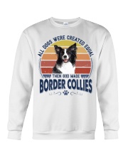 Dog Created Equal - Border Collie Crewneck Sweatshirt tile