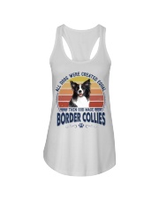 Dog Created Equal - Border Collie Ladies Flowy Tank tile
